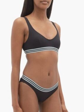 Solid & Striped Black Katie Bikini Top and Madison Bottom Size S
